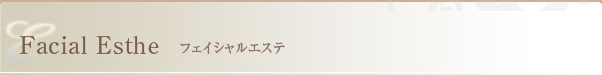 フェイシャルエステ